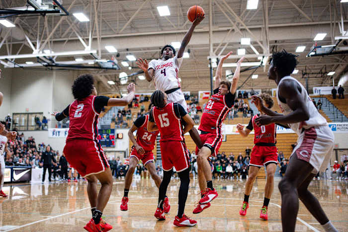 Columbus Harvard Westlake boys basketball Les Schwab Invitational December 30 2023 Naji Saker 2 -Southridge Harvard Westlake boys basketball Les Schwab Invitational postgame December 2023 Naji Saker-309